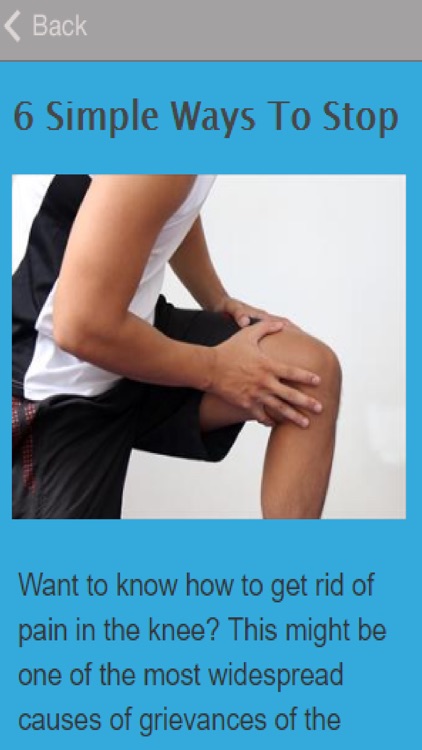 How To Get Rid Of Knee Pain