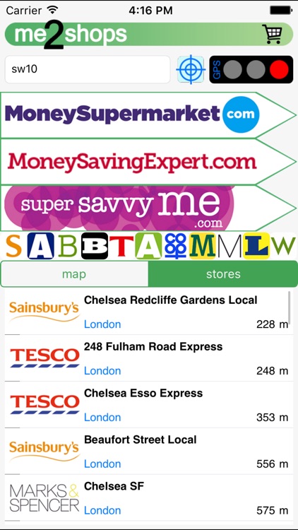 me 2 shops UK supermarkets