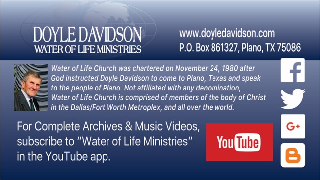 Doyle Davidson & Water of Life Ministries(圖3)-速報App