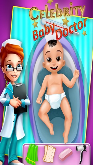 Celebrity New Baby Doctor Maternity Bath & Dressup Free Game(圖4)-速報App