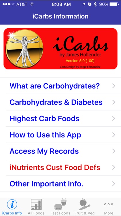iCarbs - iNutrient: Carbohydrates