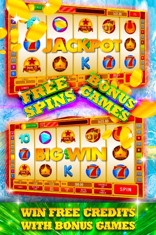 Icy Slot Machine: Spin the famous North Pole Wheel and gain tons of frozen treats screenshot 2