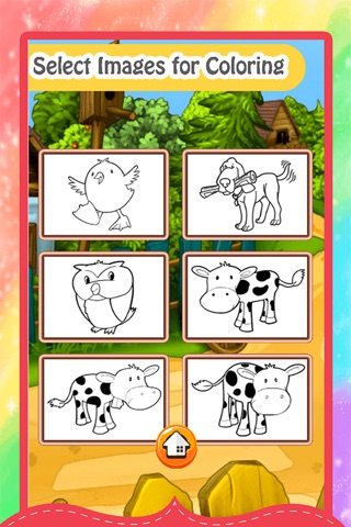 Animals Farm Coloring Pages Funny Animal Pictures screenshot 2