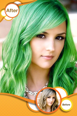 Hair Color Style Changer - Hair Recolor Effects Salon screenshot 2
