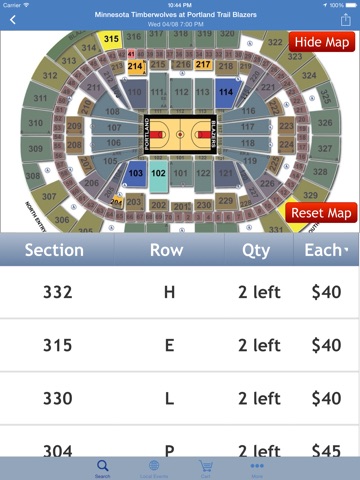 eSeats Tickets for iPad screenshot 3