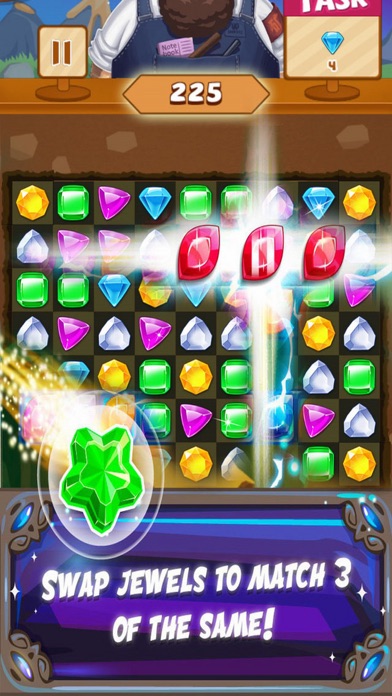 How to cancel & delete Jewely Blast Jungle: Adventure Jew from iphone & ipad 1