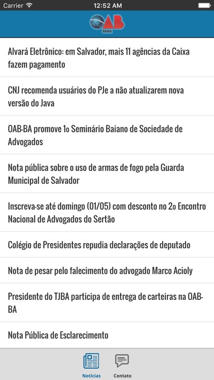 Notícias da OAB Bahia