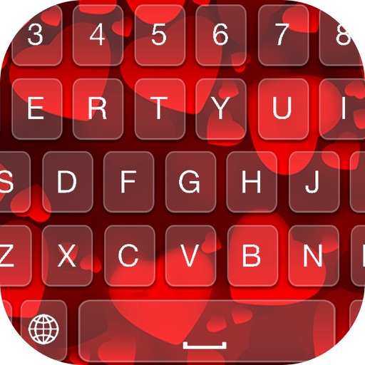 Heart Keyboard Themes Free – Romantic Qwerty Keyboards with Lovely Backgrounds and Fonts icon