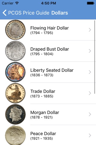 PCGS Price Guide - Coin Values screenshot 2