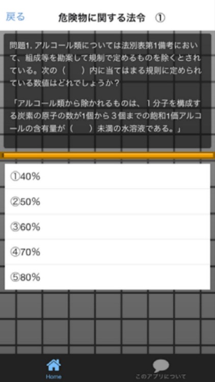 危険物取扱者　乙種第４類　【練習問題】