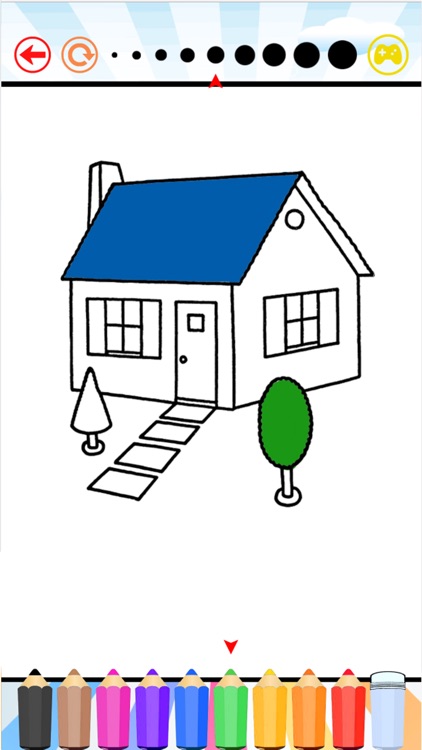 coloring book the house free games for kids