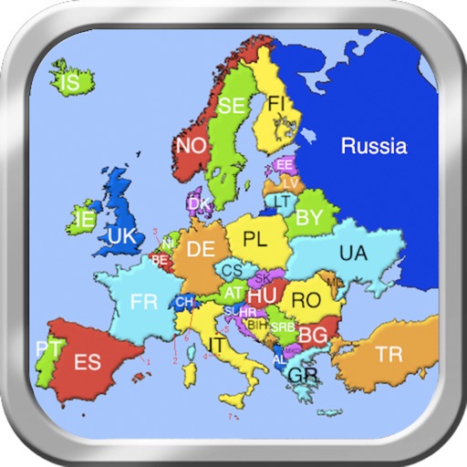 Europe Puzzle Map iOS App