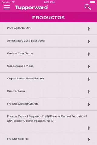 Tupperware Venezuela screenshot 3