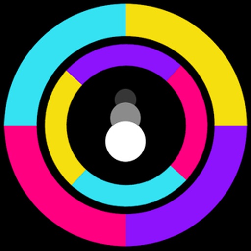 Color Choppy Blocks:Swap,Change and Booth a colorful splash circle wheel icon