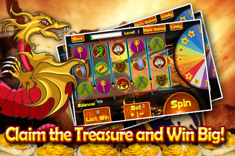 Ancient Dragon Throne Casino Slots  - Play and Win The Iron King's Golden Crown screenshot 2