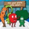 Fill Your Plate with Color teaches users about healthy eating by filling at least half a meal plate with fruits and vegetables through three different learning methods: Watch & Listen, Read & Listen, and Play the Game