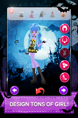 " Descendants of Monster Girl " Dress-up - Ever after Halloween hight party salon game screenshot 4