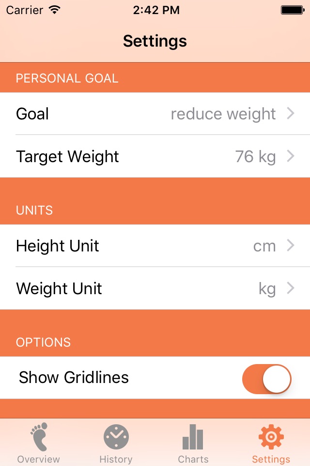 Weight Tracker Lite screenshot 4