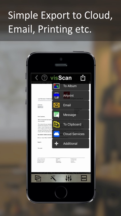 visScan - document all-round scanner app