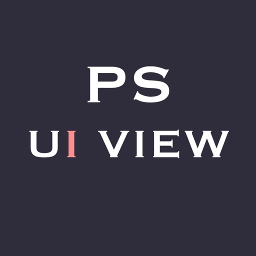 PS UI View - real-time display Photoshop,Mobile development designers must have Mobile App. icon