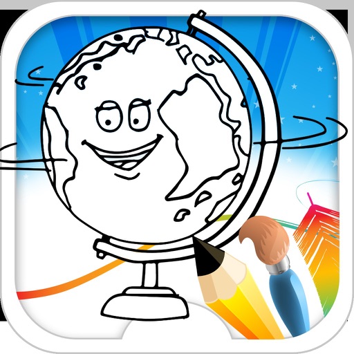 Drawing Book Free - World Coloring Icon