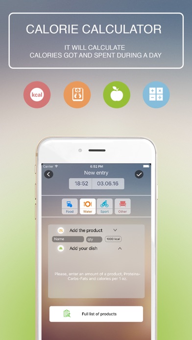 Food Diary Pro - Дневник Питания, Калории, БЖУ, Водный Баланс, Трекер Веса, Напоминания! Screenshot 2