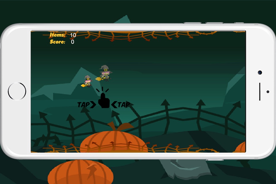 Floppy Witch Learn To Fly By Magic Broom In Halloween Night - Tap Tap Games screenshot 2