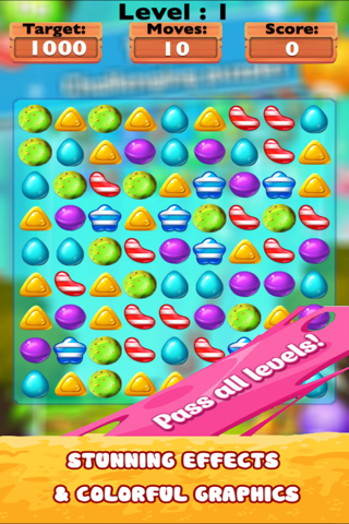 Candi Pop Super Mania-Best Match Three puzzel game for kids and girls screenshot 2