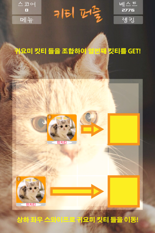 Merged Hex _ Cute cats party and simple type of the 2048 screenshot 2