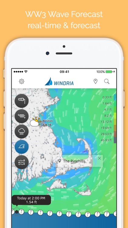 Windria - US East (NOAA high-res Wind/waves/currents forecast)
