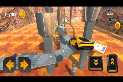 Hill Stunt Wheels 3D Speed Racing Car screenshot 3