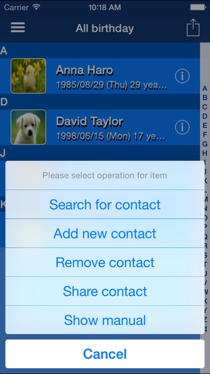 ContactsList screenshot-3