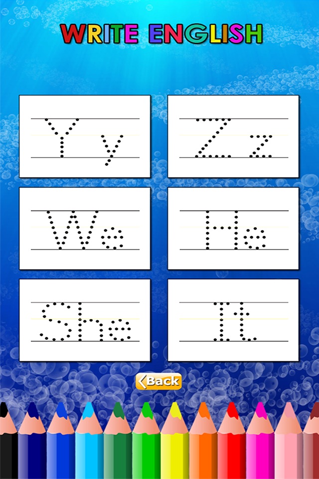 The English HD for Children: Learn to write the letters ABC and English words used screenshot 4