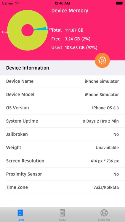 S2 System Status Monitor Lite with usage Widget battery charge and Memory data Manager Info screenshot-3