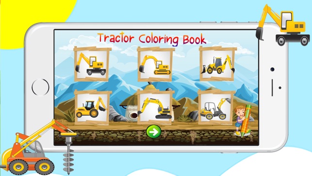 Construction Vehicles Coloring Book - Vehicles for toddlers (圖1)-速報App