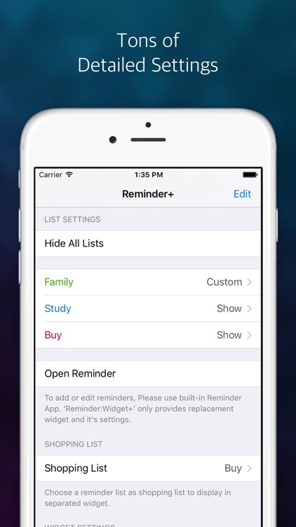 Reminder: Widget+