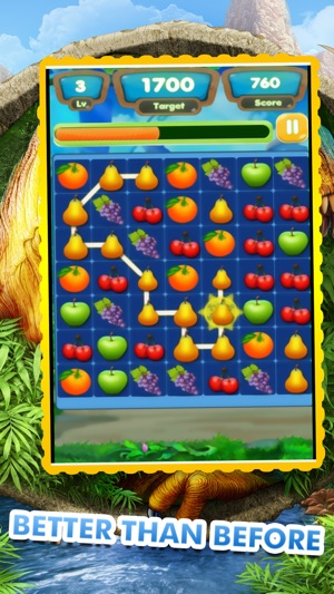 Fruit Crush Link Mania- Drag finger with