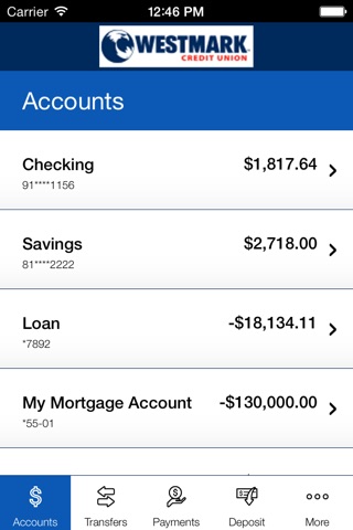 Westmark Credit Union Mobile screenshot 3