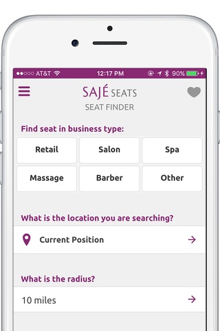 Sajé Seats - Find local rental salon seats screenshot 2
