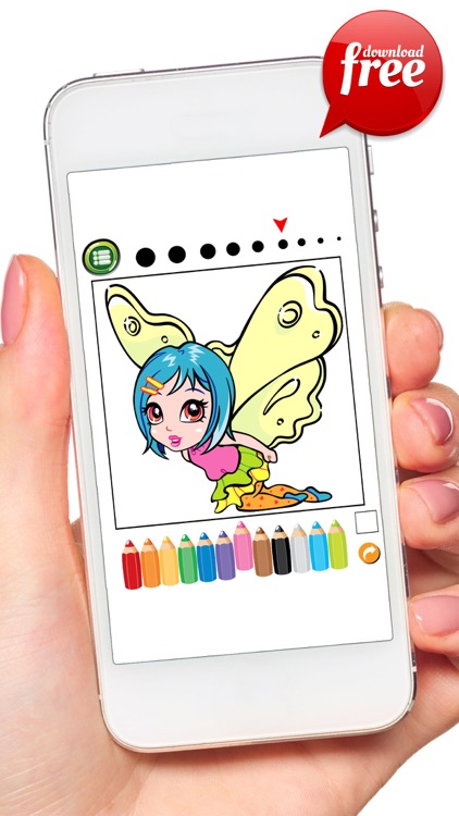 Doodle Fairy Girl Coloring Book: Free Games For Kids And Toddlers!