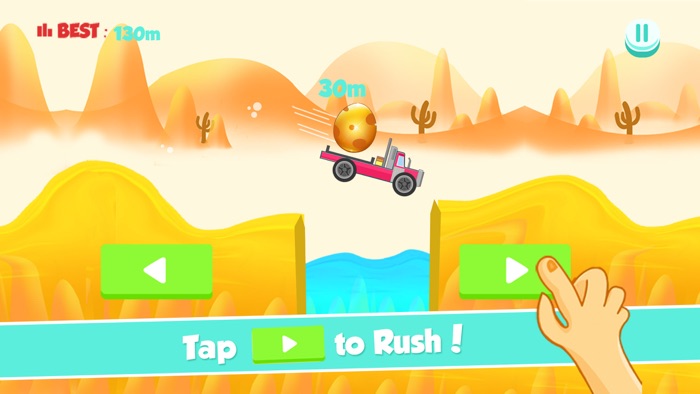 Tiny Car on Risky Road Adventure - Dont Fall the Big Golden Egg