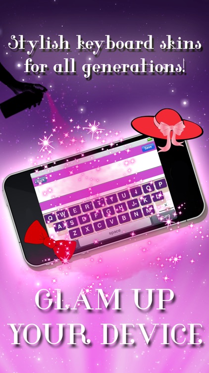 Keyboard Glam for iPhone – Customize Keyboards Skins with Cool Font.s and Color.ful Themes