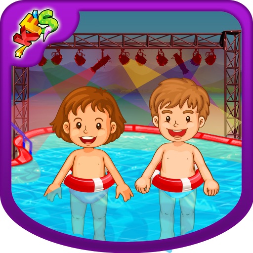 Pool Party – Crazy kids swimming & cleanup game for fun time icon