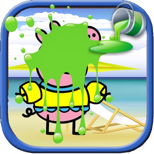 Coloring Page App pappa pig Version iOS App