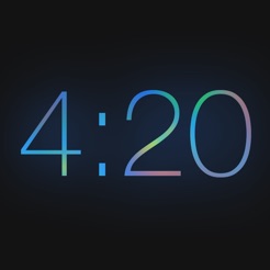 Tijd large type fullscreen nightstand clock for bad vision on