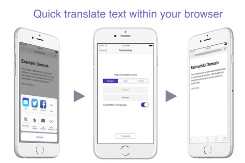 ReTranslator - translating web pages and extension for Safariのおすすめ画像1