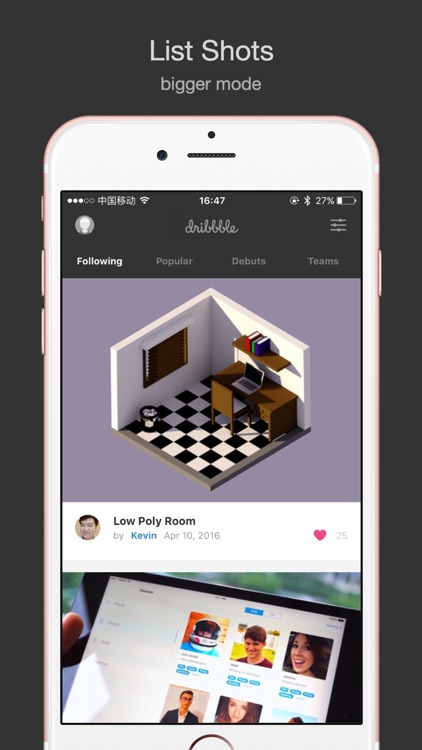 Dribbbiu - A Better Dribbble Client screenshot-4