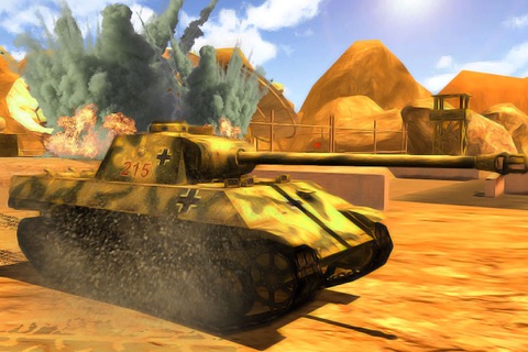 Clash of Tanks Tropical Island Warfare First Person Missile Shooter Games screenshot 2
