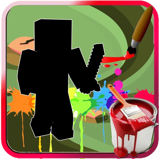 Coloring Page For Kids Games Minecraft Edition Icon