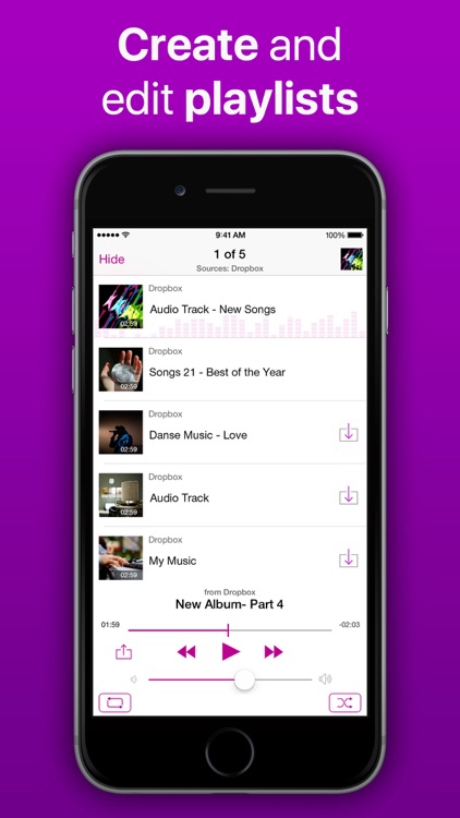 iMusic Cloud - Offline Music Player, Streamer screenshot-4
